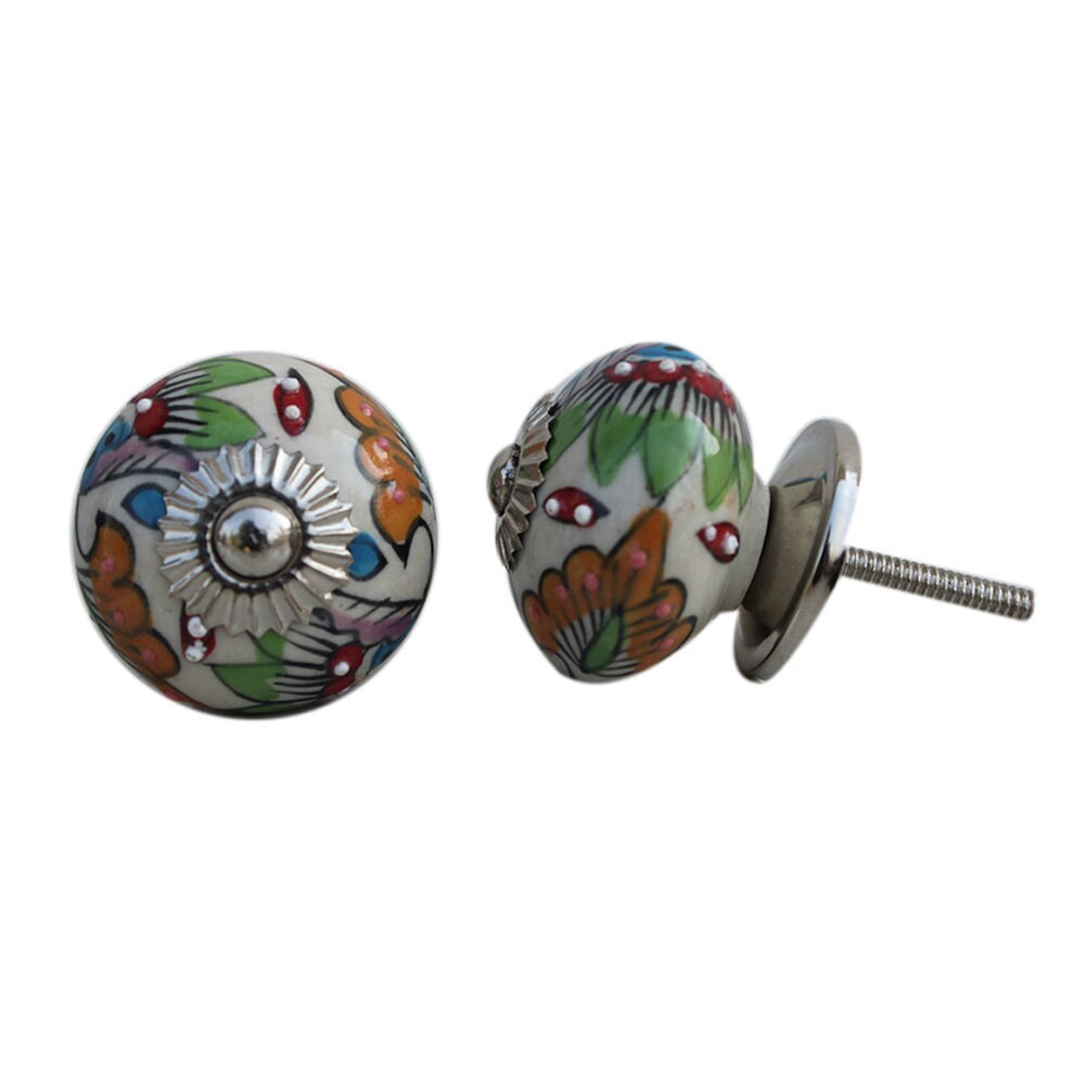 Ceramic Porcelain Door Knobs Various Multi Coloured Designs Etsy UK