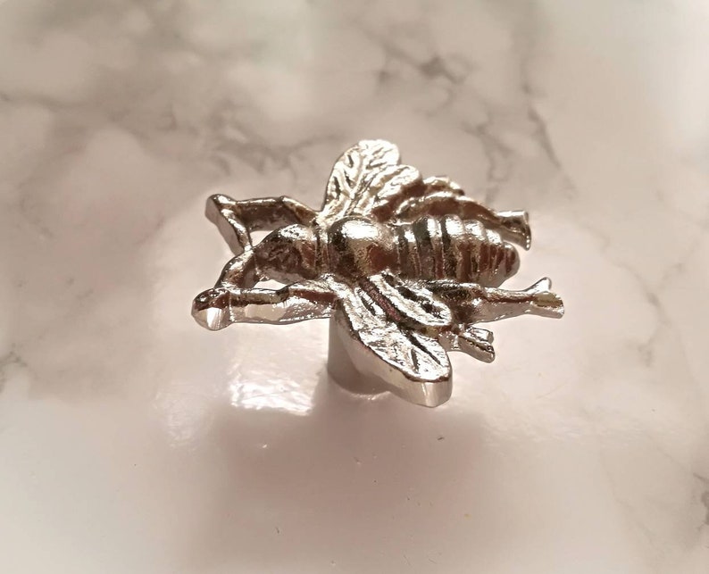 Antique Brass Bee Knob Distressed Bronze Animal Etsy