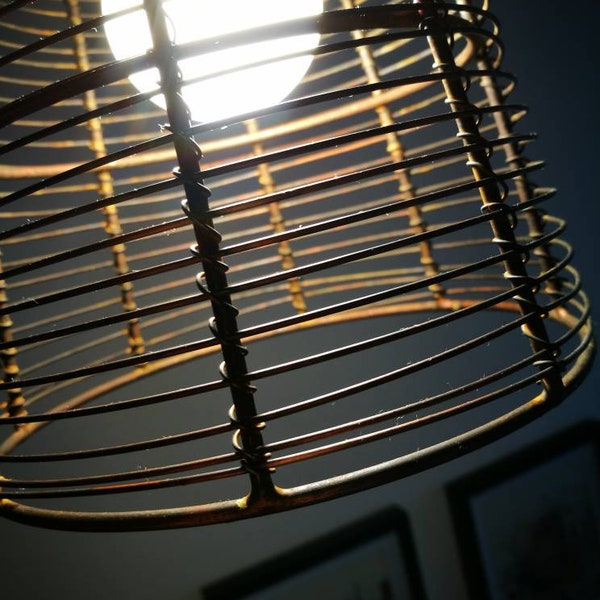 Sombra de lámpara del alambre de metal/colocación ligera industrial del alambre de cobre antiguo