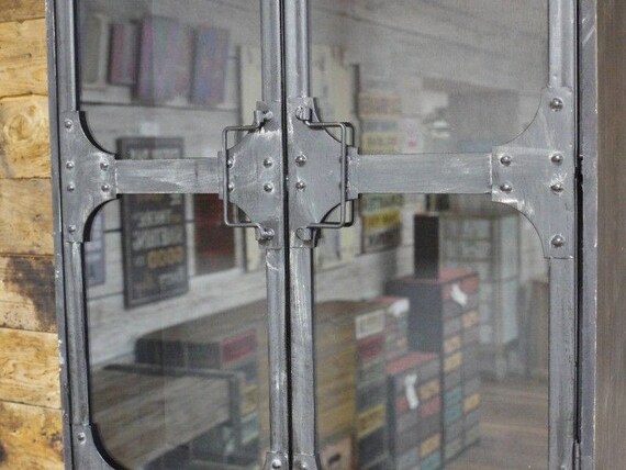 Metal wall 2024 display cabinet