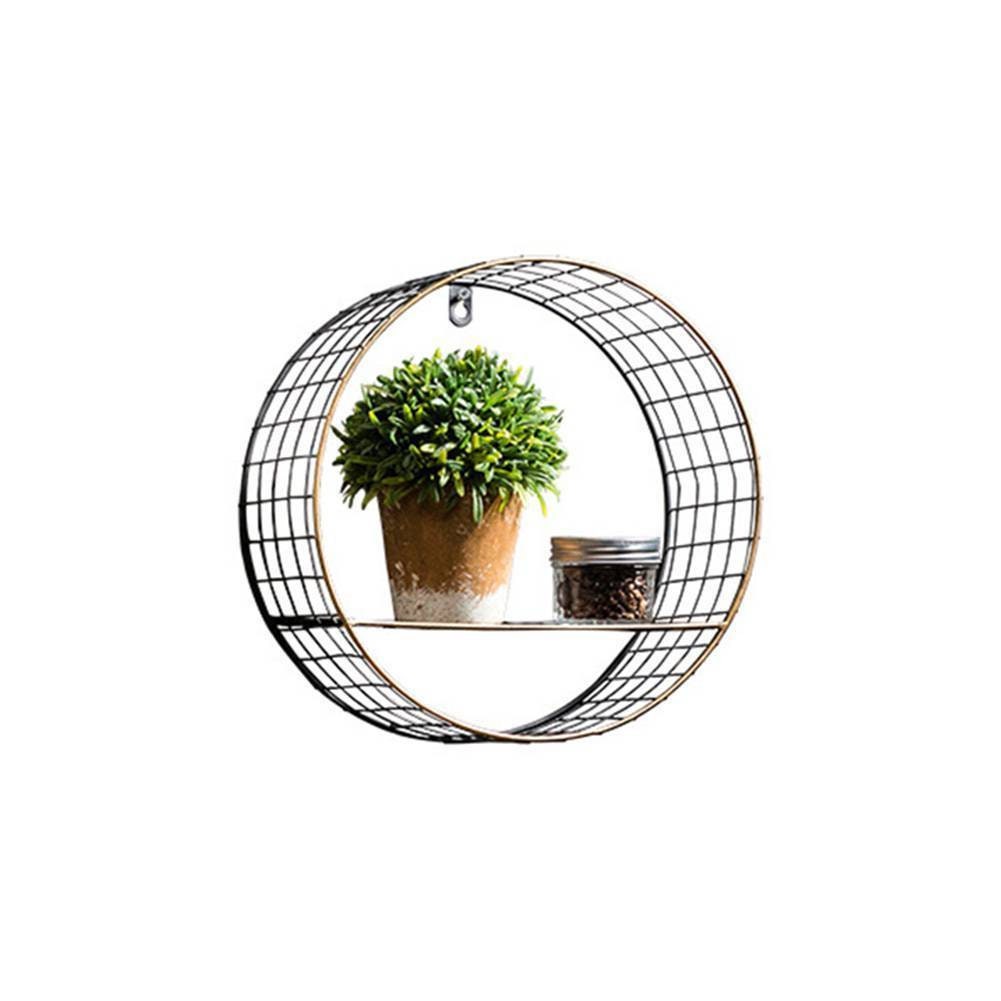 Wire Mesh Wall Mounted Circular Shelving Unit Etsy