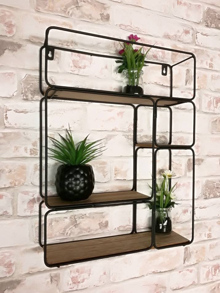 5 Cube Metal Floating Shelf Wall Mounted Box Hong Kong - Small Wall Hanging Shelf Unit