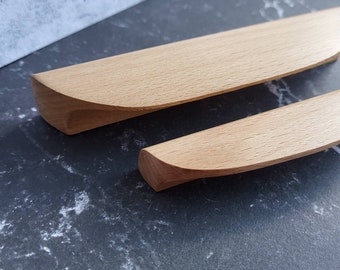 Hand Crafted Beech Drawer Handle | Wooden Cabinet Pull, Handle