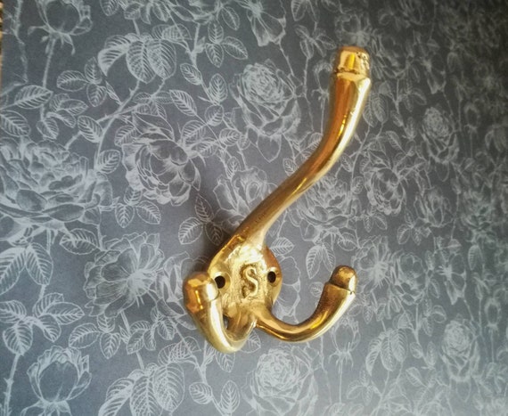 Brass Triple Coat Hook S Design Golden Brass Wall Hook -  Canada