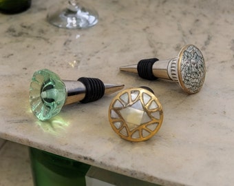 Customisable Wine Bottle Stopper | Unique Wine Stopper Choice of Decorative Head