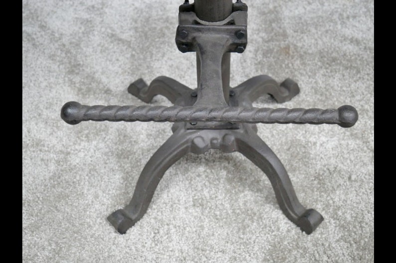 Industrial Style Cast Iron Bar Stool Vintage Design Etsy UK