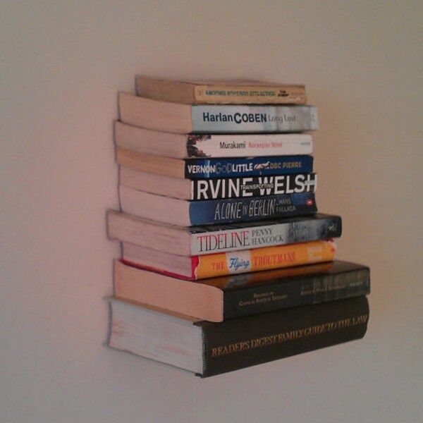 Hand Made Floating Invisible Book Shelf