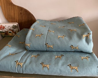 Dog Bed Settle Mat/Blanket ‘TERRIERS’ Sophie Allport - cotton duck fabric & Sherpa - Pet Cat Rabbit - Multiple sizes