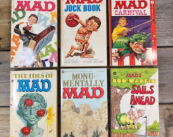 Vintage MAD Paperback Books | 1980s | Sold Separately