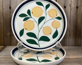 2 Vintage Dansk 'Gooseberries' Salad Plates | 'Berries' Collection