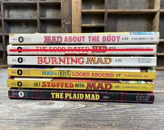 Vintage MAD Paperback Books | 1980s | Sold Separately