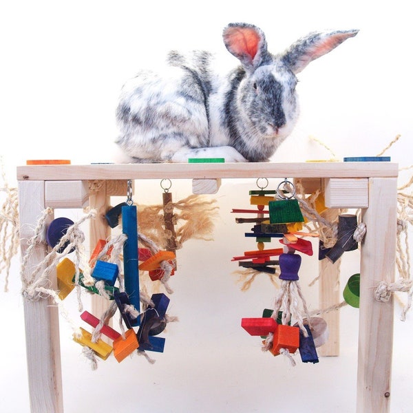 Rosewood Rabbit Activity Tunnel - Assorted Colors, Polyester Sleep & Play Tube With Velcro Connectors