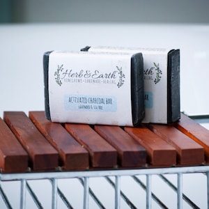 Activated Charcoal Bar Soap (lavender, tea tree)