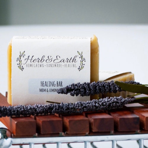 Healing Neem Soap and Shampoo Bar neem Lemongrass Etsy