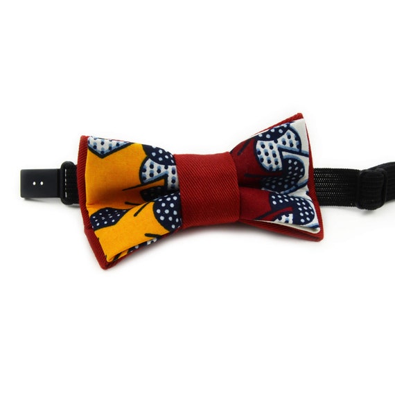 Noeud Papillon Rouge Blanc Enfant Bebe Garcon Pagne Africain Etsy