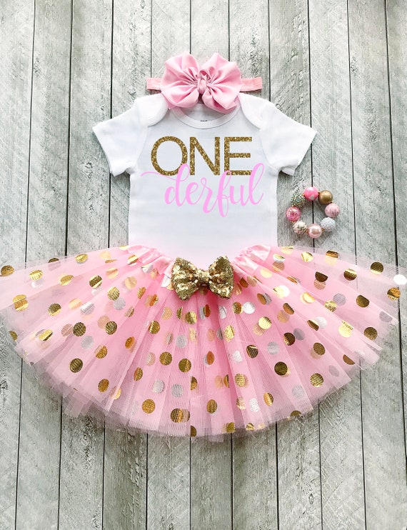 baby girl one year birthday outfit