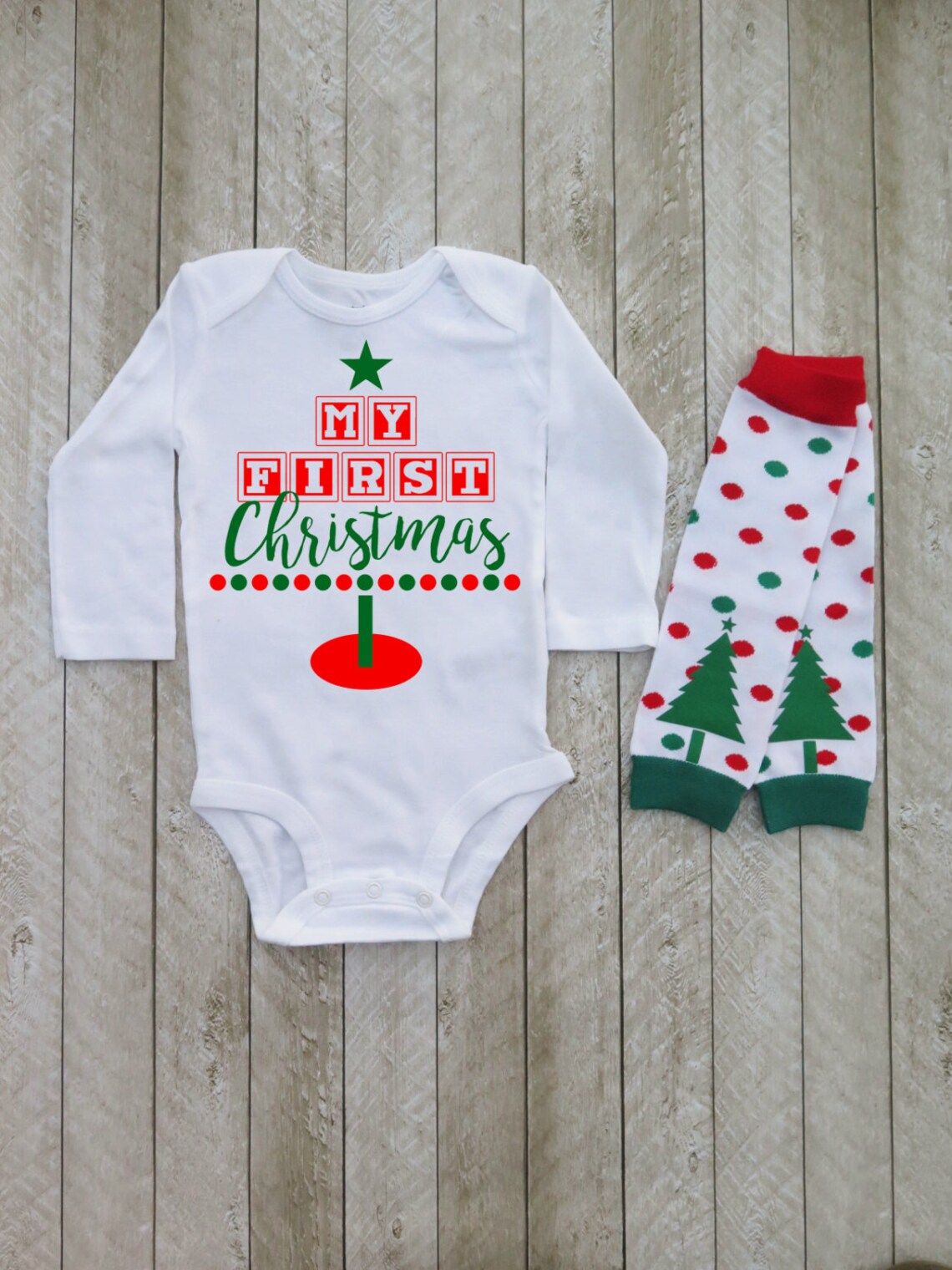 Baby boy first christmas outfit Christmas newborn outfits Boy Etsy