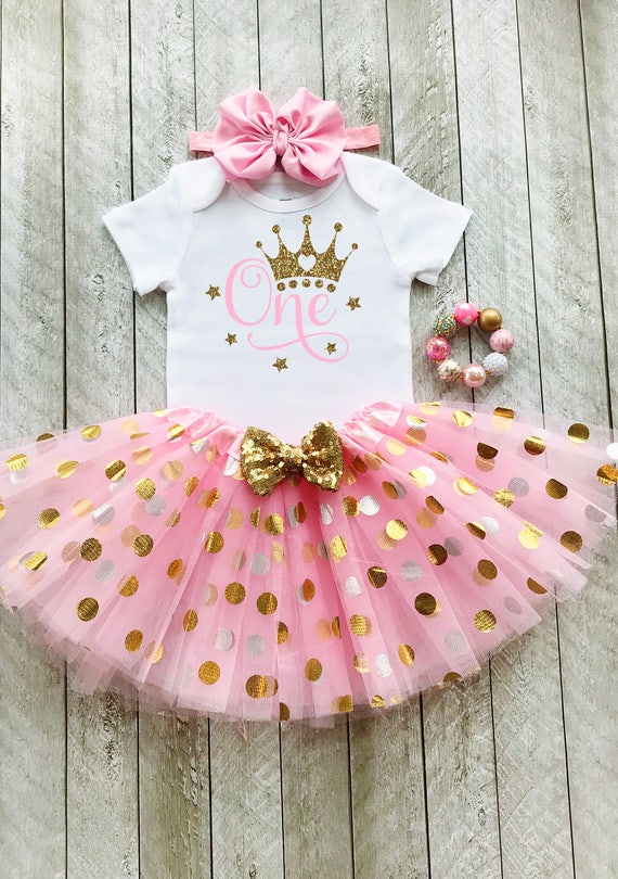 princess 1st birthday outfit