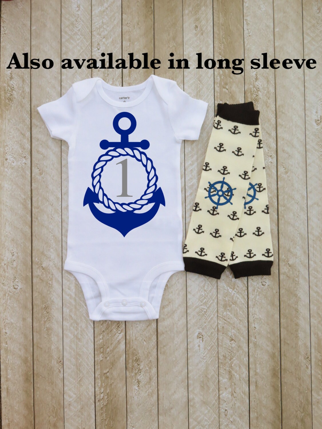 One year shirt boy Boy nautical 1st birthday First year Etsy