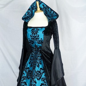 Medieval Dress, Renaissance dress, Gothic Wedding Gown, Custom Made to Size