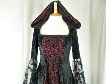 Medieval dress, Renaissance, Gothic Wedding dress, Custom Made To Size and plus sizes