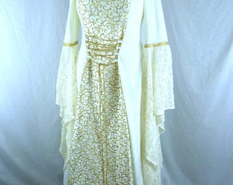 Vestido de novia medieval para mujer, vestido de novia renacentista, hecho a medida y en tallas grandes.