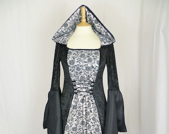 Medieval Wedding Dress, Renaissance Gown Gothic, Custom Made to Size