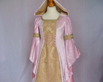 Medieval Dress for Girls, Renaissance Dress, bridesmaid dress, Custom made From age 5 to 12 years