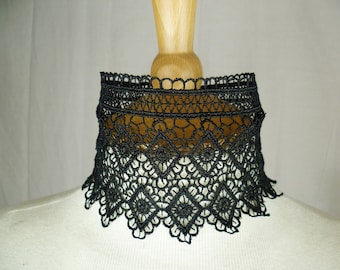 Black Lace Victorian Choker: Gothic Renaissance Necklace