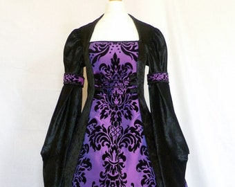 Medieval Wedding Dress, Renaissance Dress, Pagan Dress, Custom made to size.