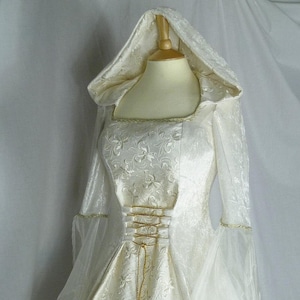 Medieval Wedding Dress, Renaissance Bridal Gown, Custom made to size