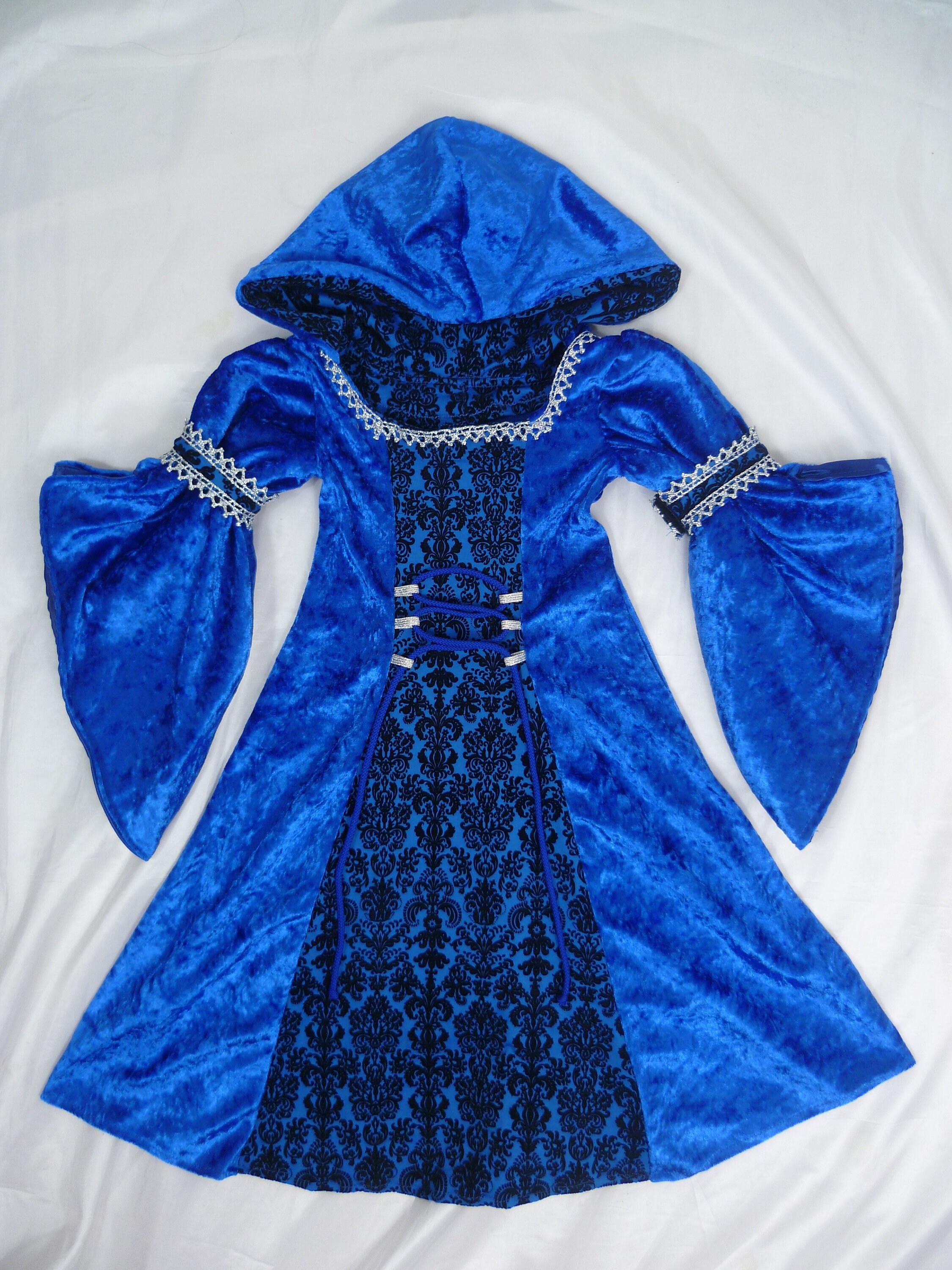 blue dress with hood Wholesale MOQ6 Zip Front Hooded Night Dress with Pockets main image 0