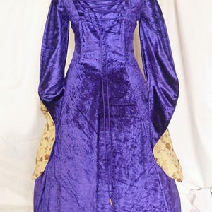 Purple Medieval Wedding Dress,renaissance Dress, Pagan Dress,custom ...