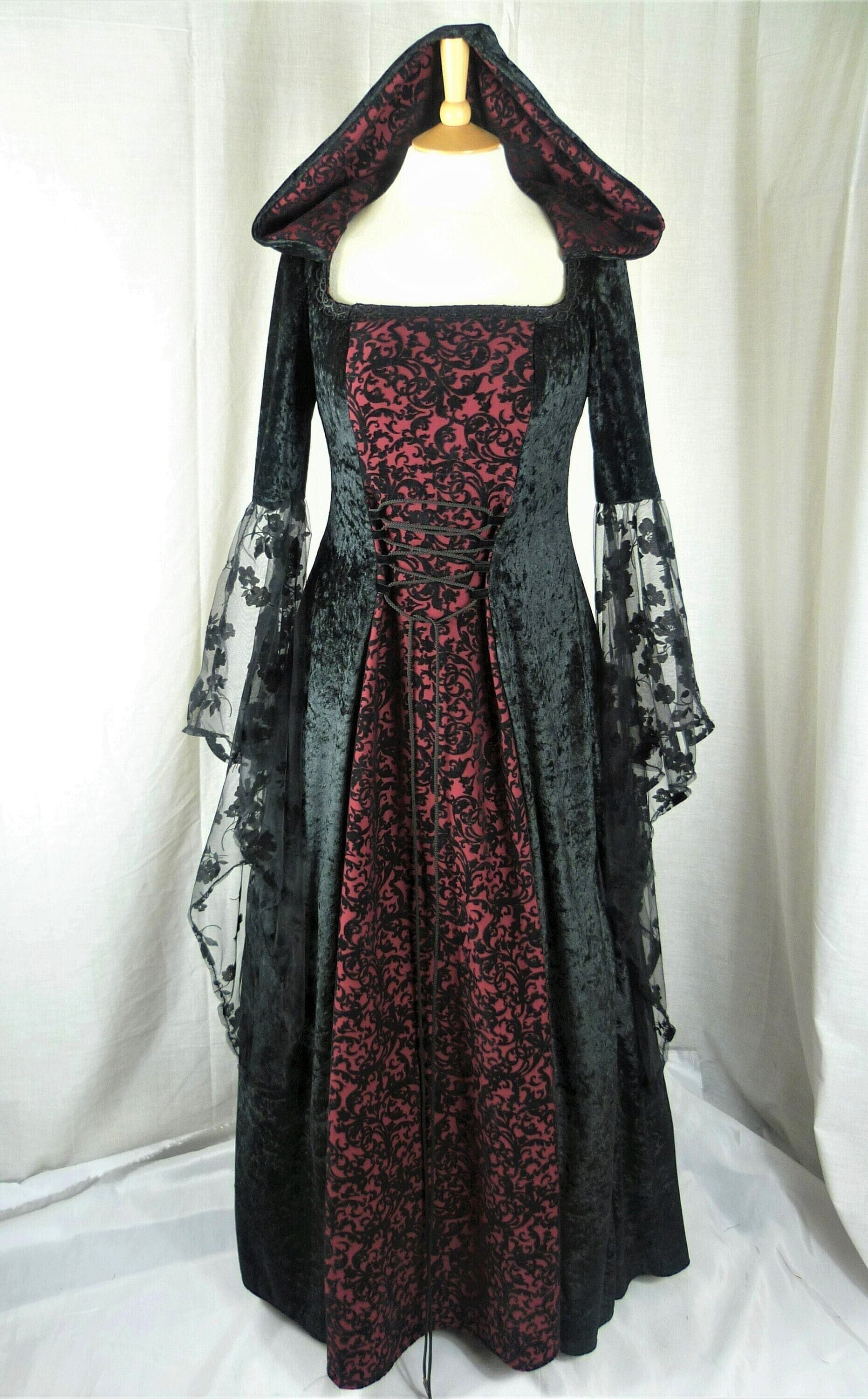green emerald velvet dress Starry Night Gothic Plus Size Gown Custom 3X