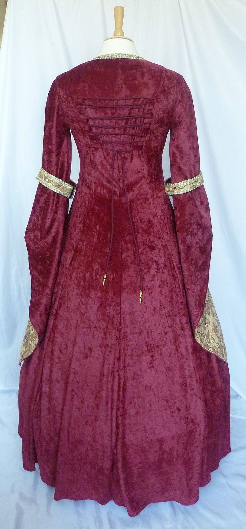 Medieval Dress, Renaissance Gown, Tudor Dress Custom Made to Size Etsy UK