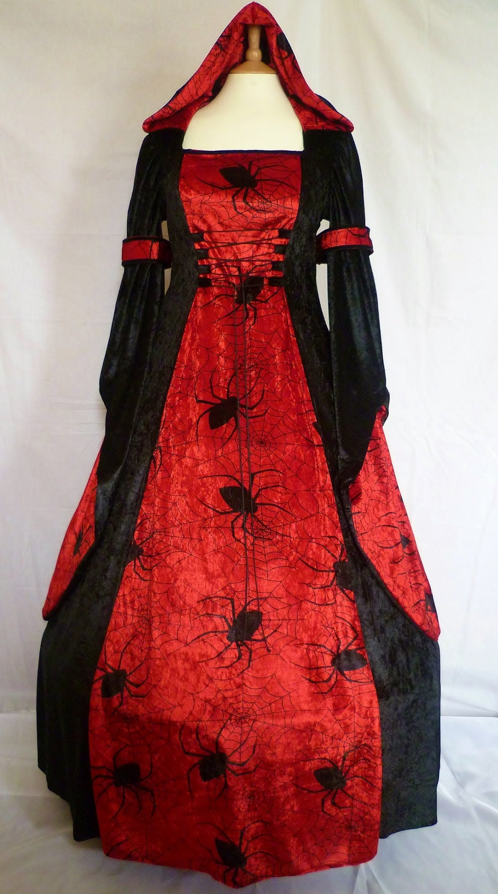Hood Gothic Wedding Dress Custom 