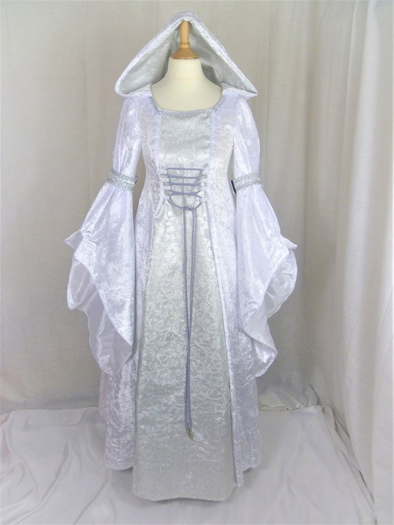 congelador invernadero creencia Vestido renacentista blanco para niñas vestido medieval para - Etsy España