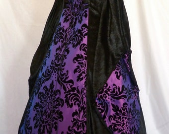black and purple medieval dress Amazon.com: Mambabacosp Vintage Women's Gothic Black Purple Contrast Color Dress Long Sleeve Ruffle Dress With Bowknot (US, Alpha, Small, Regular, Regular, Black+Purple) : Clothing, Shoes & Jewelry