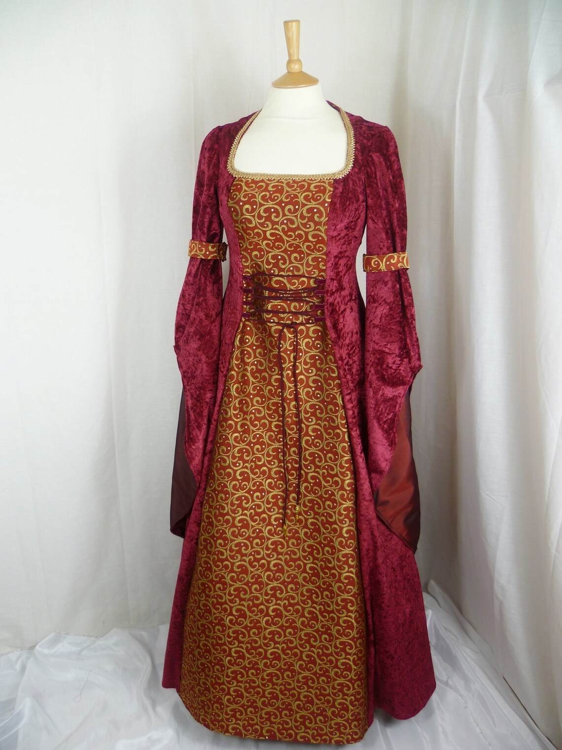 Medieval Wedding Dress Renaissance Gown Custom Made to Size - Etsy