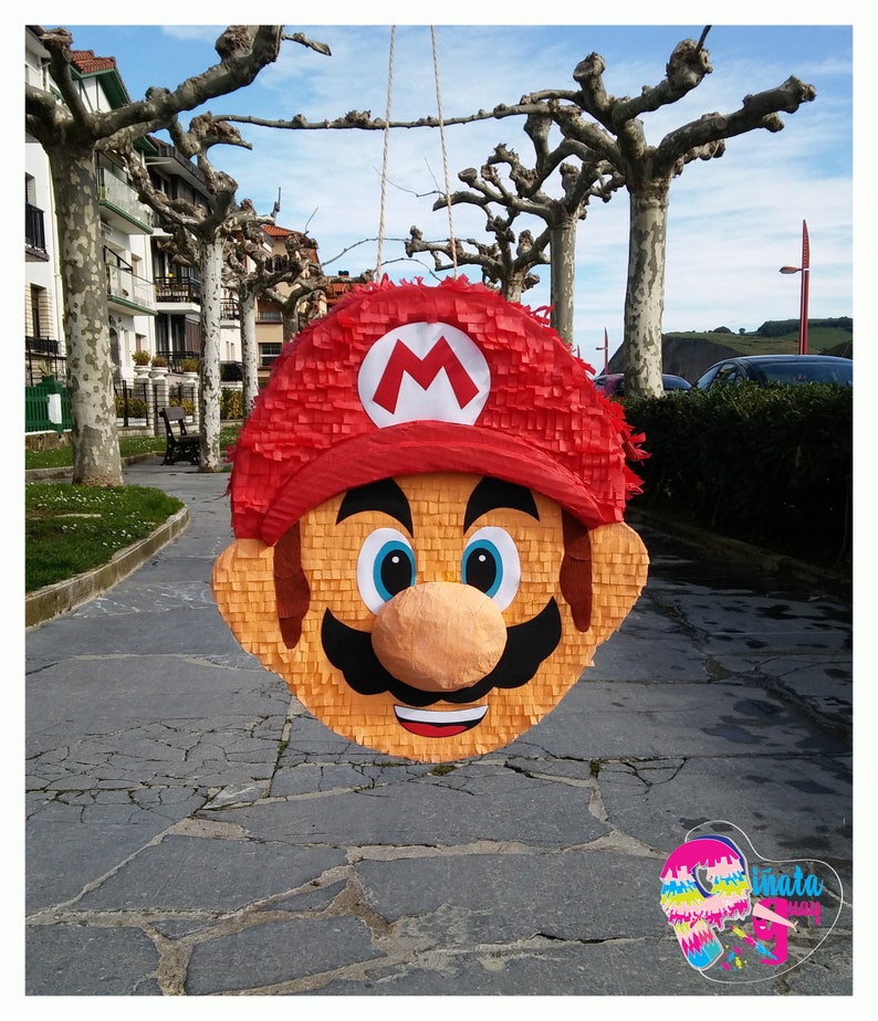 Pinata de Mario Bros. Piñata Super Mario bâton en option