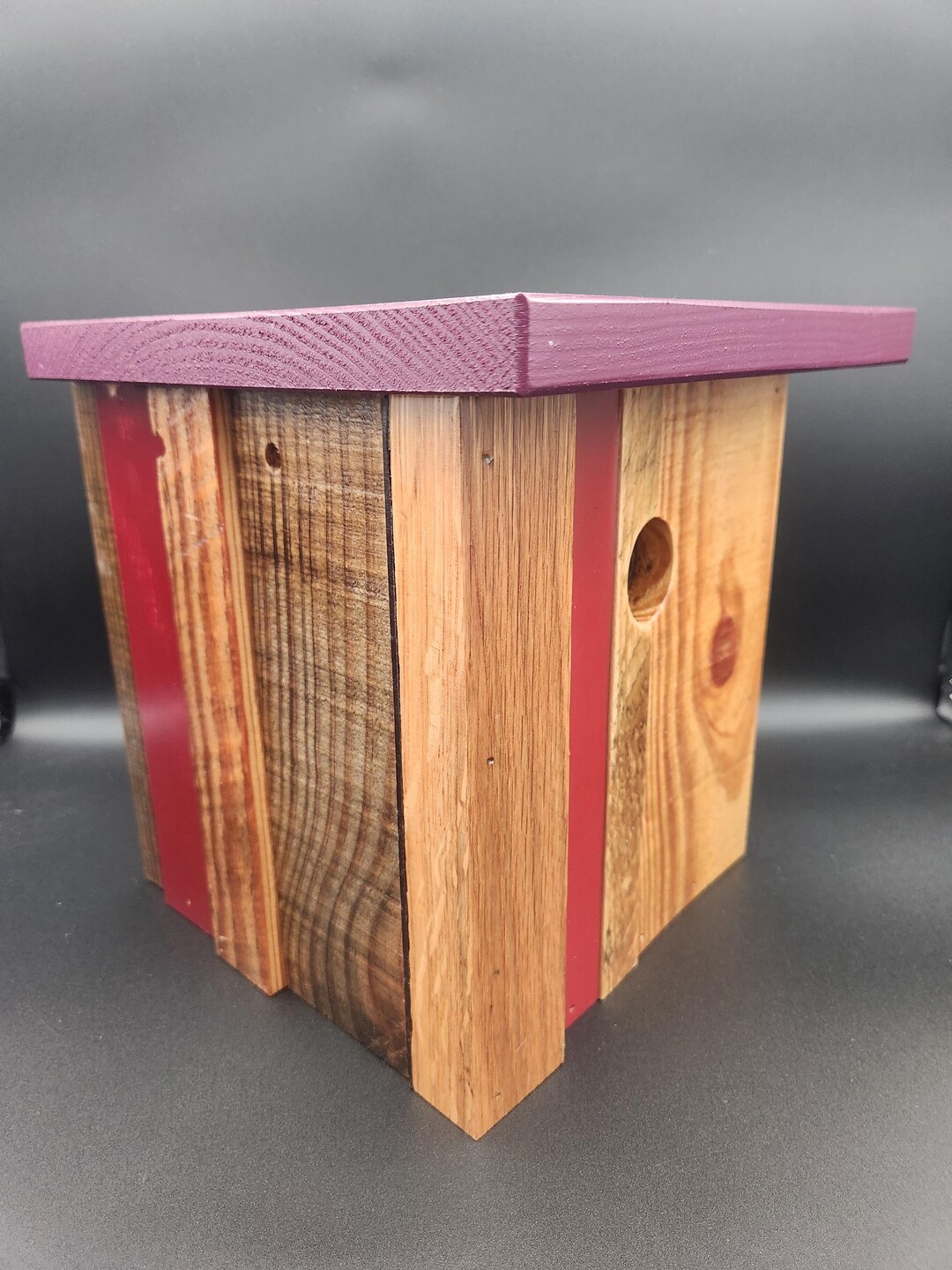Reclaimed Wood Birdhouse: Rustic Modern Outdoor Garden Decor - Etsy