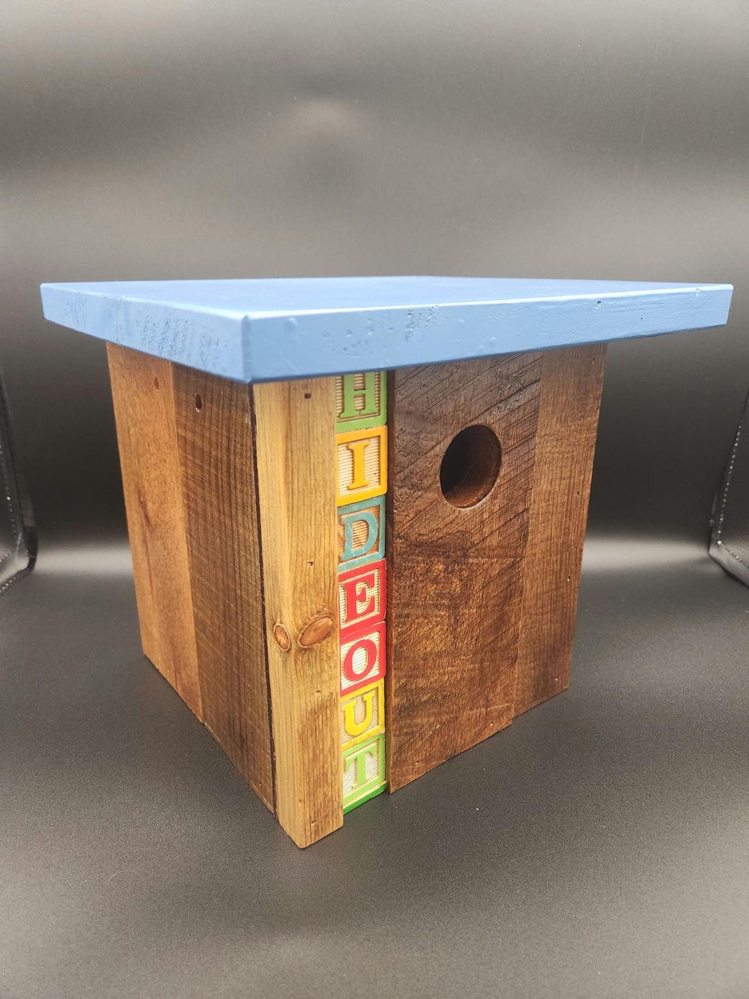 Handmade Reclaimed Wood Birdhouse: Rustic Modern Garden Decor - Etsy