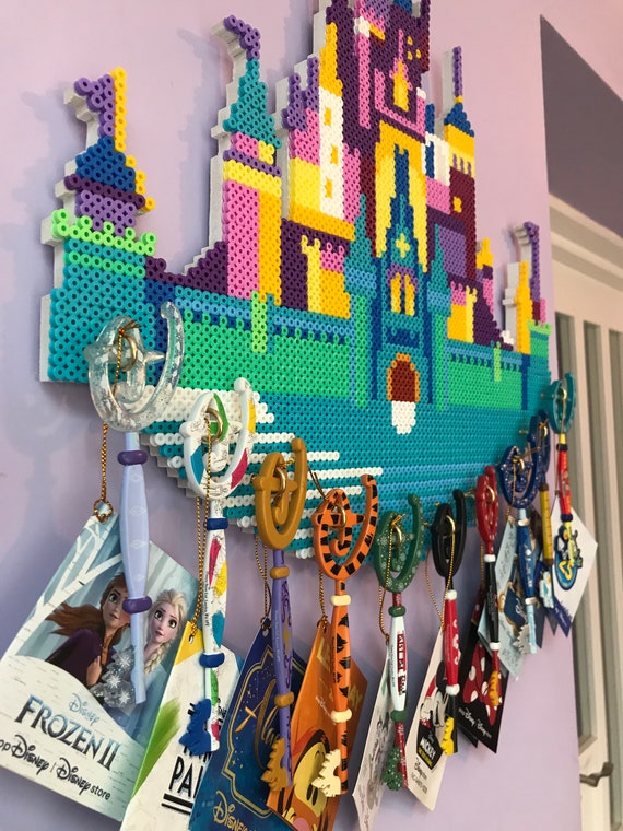 Pixel Art Castle Disney Key Display Etsy