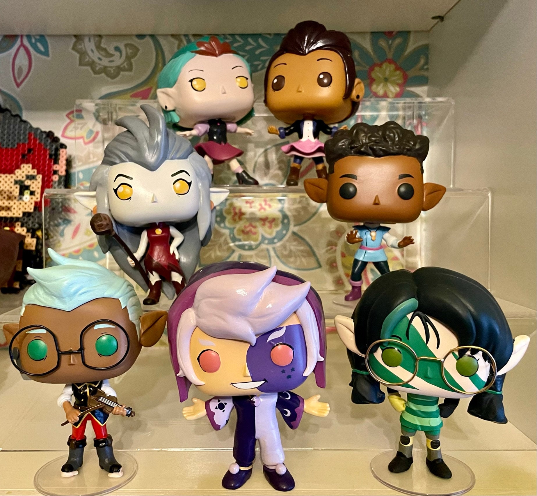 Eda the Owl Lady and King, Owl house custom funko pops