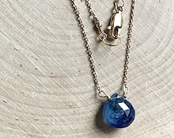 NEW! Necklace, Gemstone Necklace, Minimalist Necklace, Royal Blue Gemstone Necklace, Womens Birthstone Necklace Gift Boho Fine Jewelry