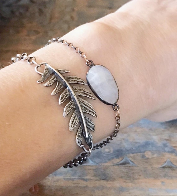 Fern Chain Bracelet / Silve、