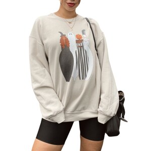 Boo-tiful Ladies Crewneck, Halloween Pumpkin Sweater, Spooky Witch Crewneck, Comfy Ghost Sweatshirt, Trick or Treat Spooky Sweatshirt