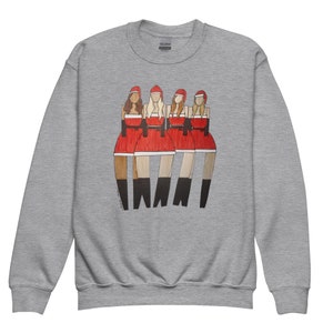 Youth Mean Girls Crewneck, Kids Holiday Sweater