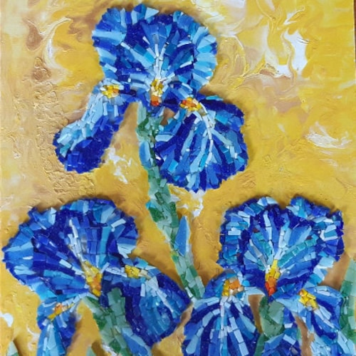 宝石画 モザイク画 ストーン アート 壁掛け 壁飾り 花瓶の花 モダンアート 楽天市場】アートパネル 花【送料無料】絵画 壁掛け インテリア