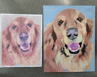 CUSTOM Pet Portrait Paintings *made to order*